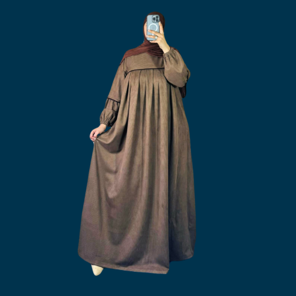 Abaya Oversize en Velours Élégant